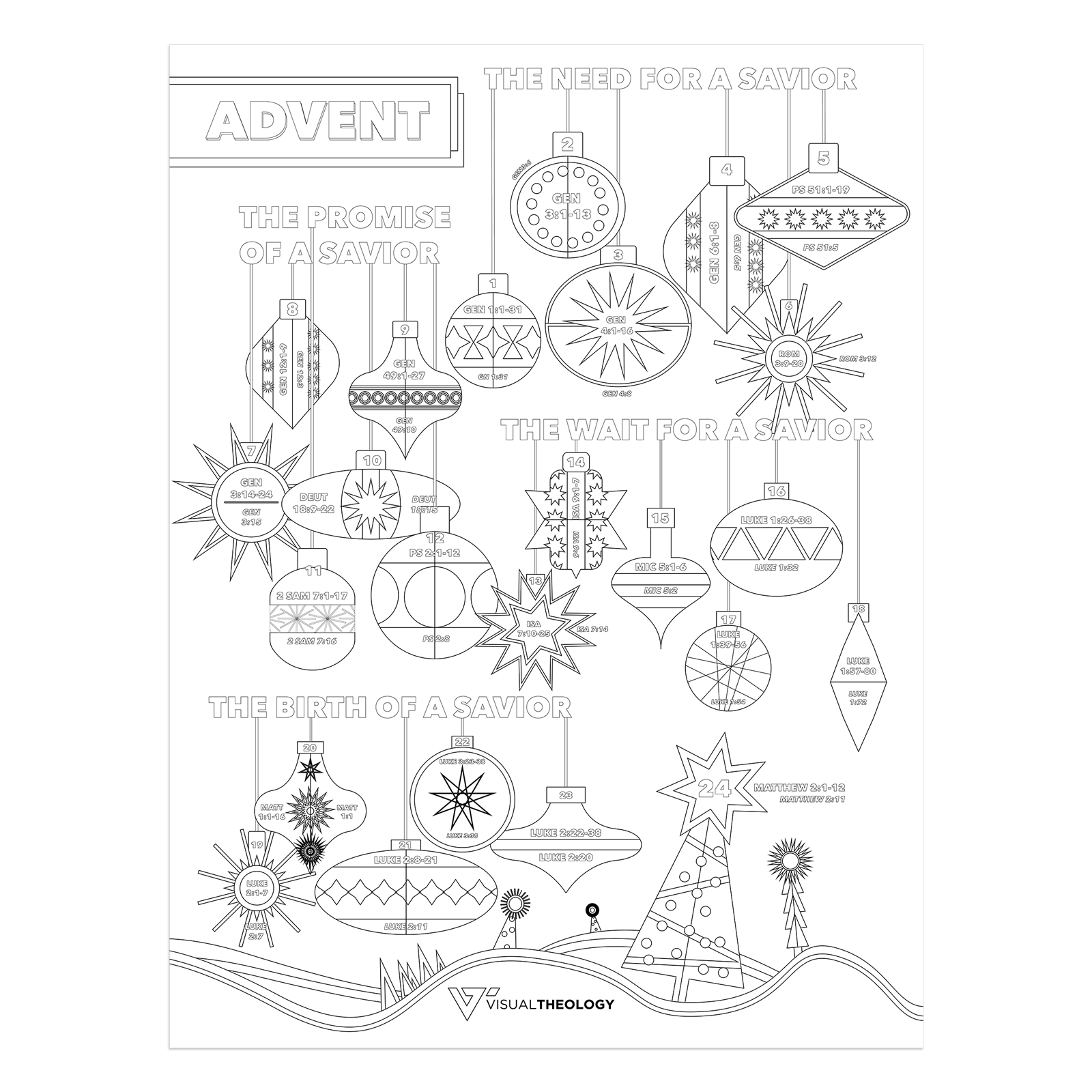 Advent Coloring Calendar Visual Theology